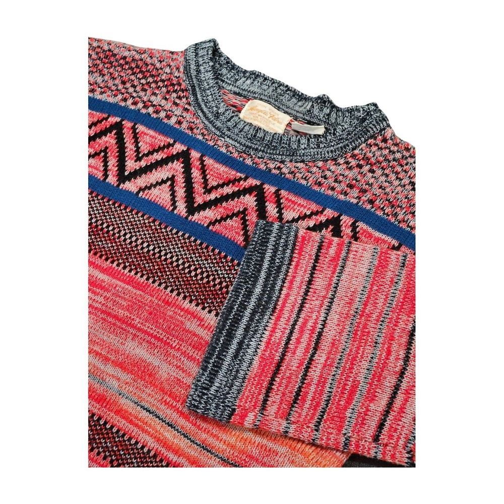 Vintage Acrylic Fibre Sweater "Coogi Style" 3/4 Sleeve Women's 38 (Small)‎